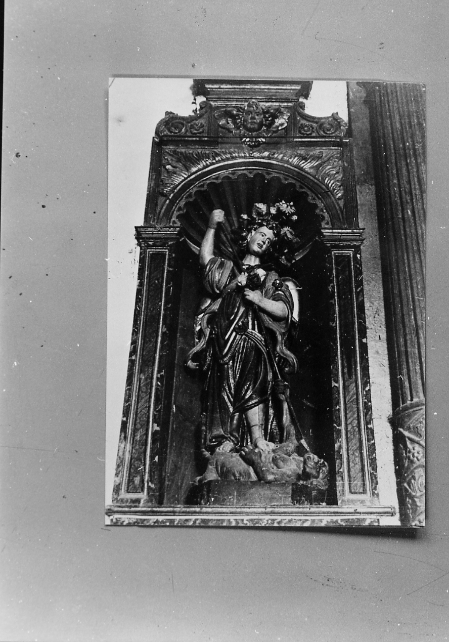 SAN MICHELE ARCANGELO (statua) - ambito abruzzese (sec. XVII)