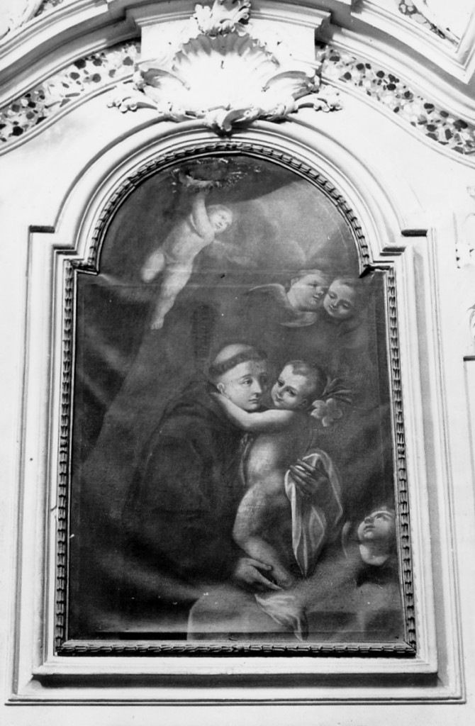 S. Antonio da Padova con Gesu' Bambino (dipinto) - ambito Italia centrale (sec. XVIII)