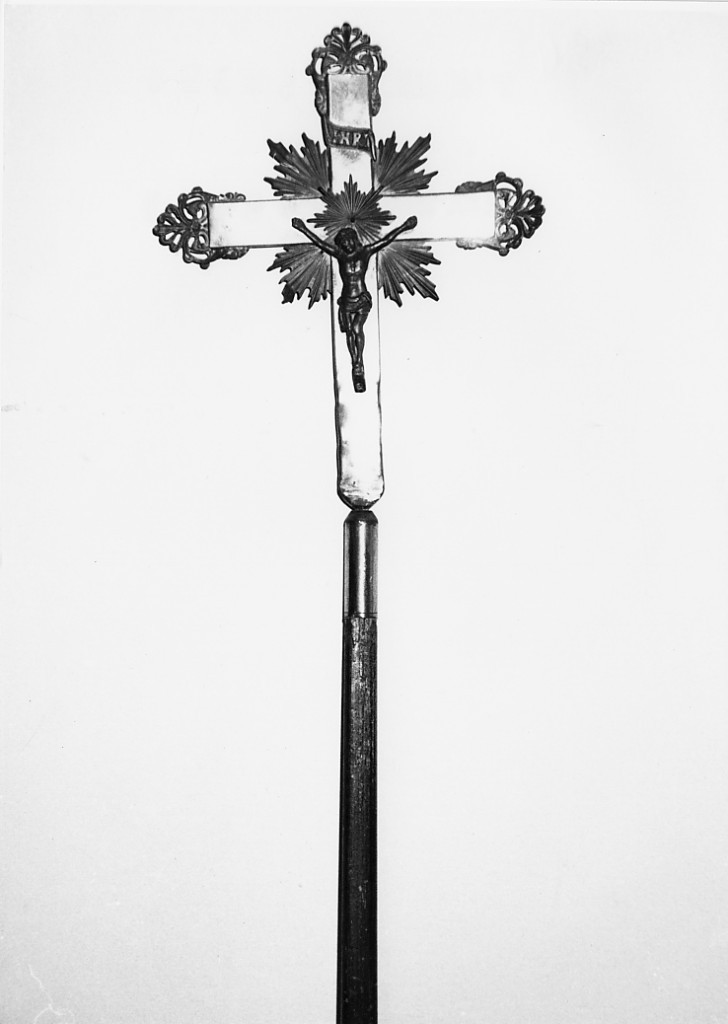 Cristo Crocifisso (croce processionale) - ambito Italia centrale (sec. XIX)