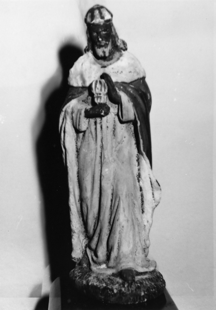 Re magio (statuetta di presepio) - ambito Italia centrale (prima metà sec. XX)