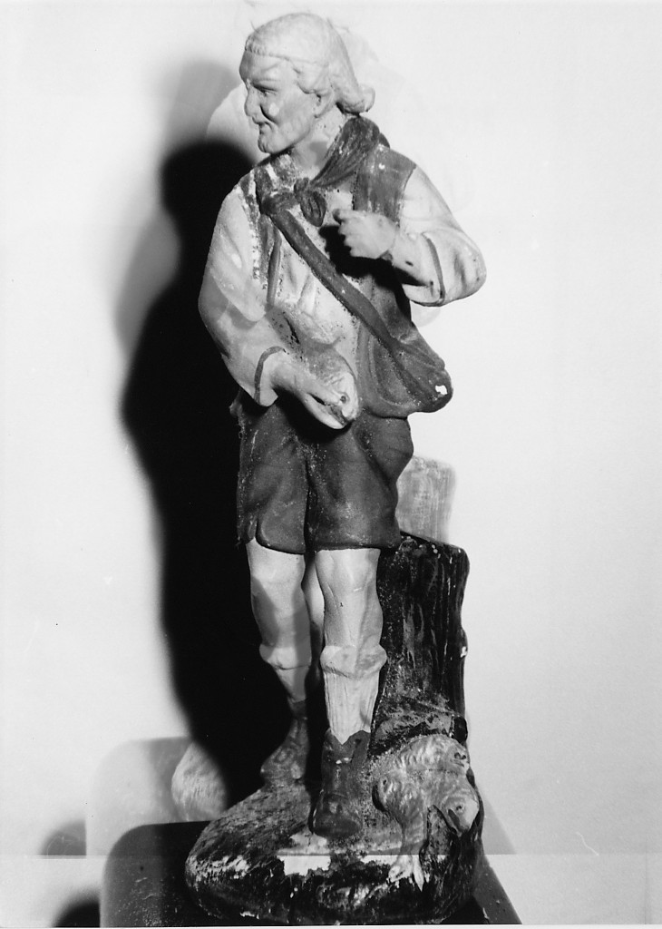 Pescatore (statuetta di presepio) - ambito Italia centrale (primo quarto sec. XX)