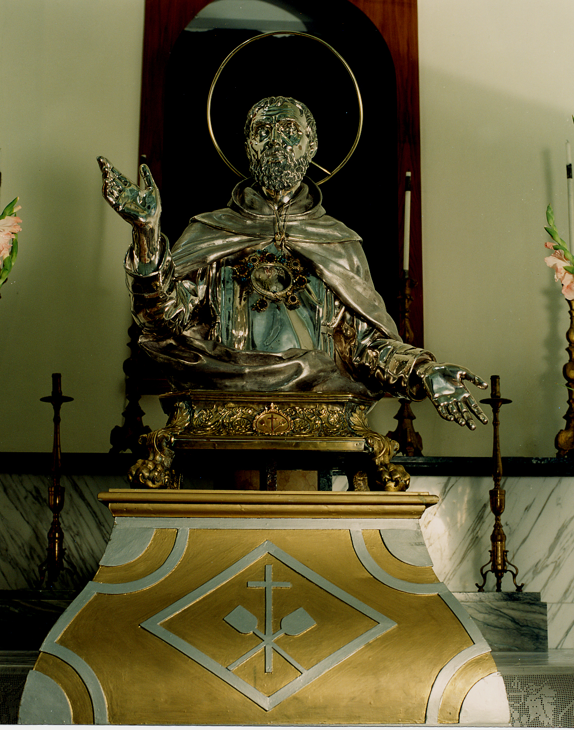 SAN FALCO, SANTO (reliquiario - a busto) di Capozzi Domenico (attribuito) (prima metà sec. XIX)