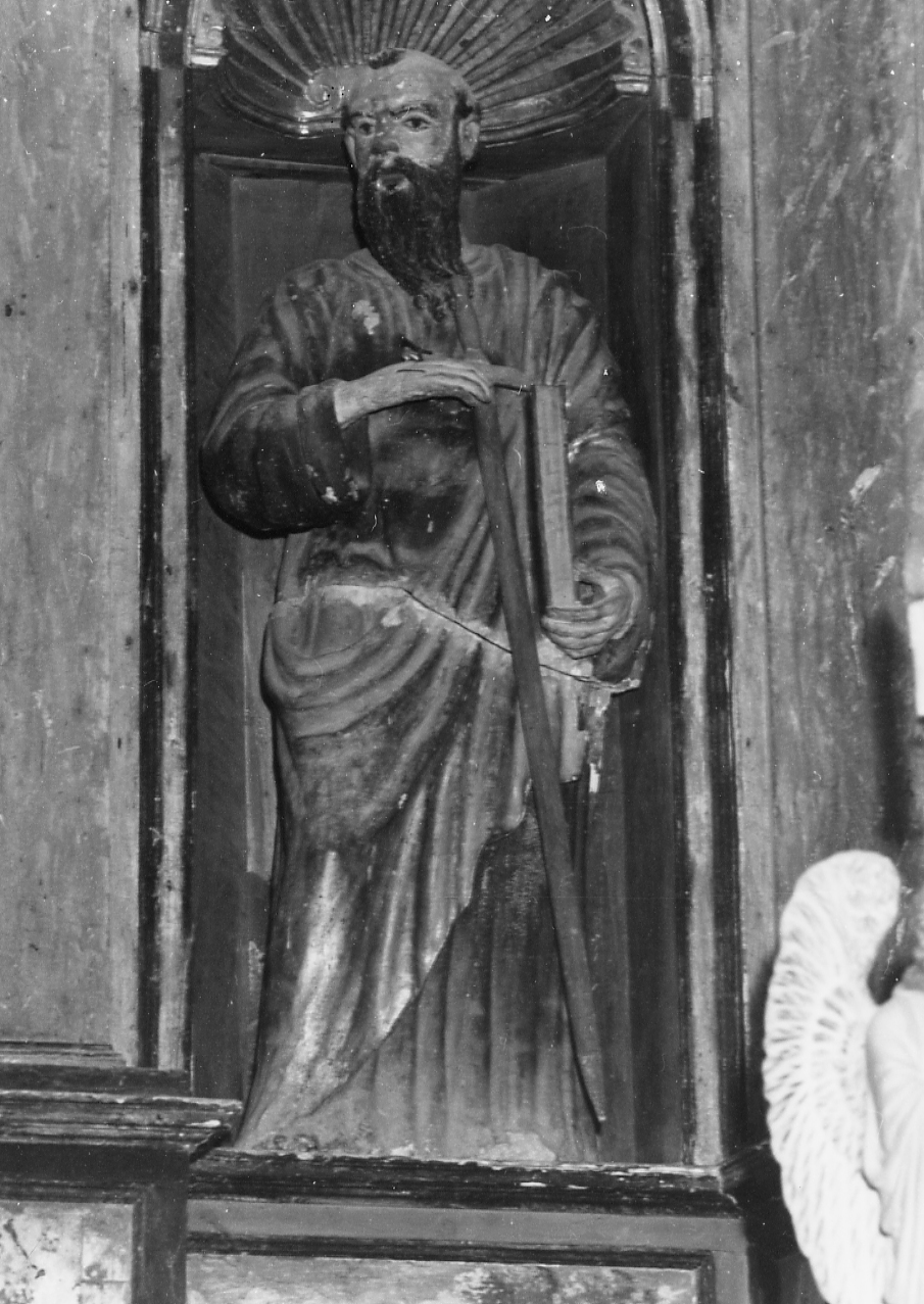 SAN PAOLO APOSTOLO (scultura) - ambito abruzzese (sec. XVII)