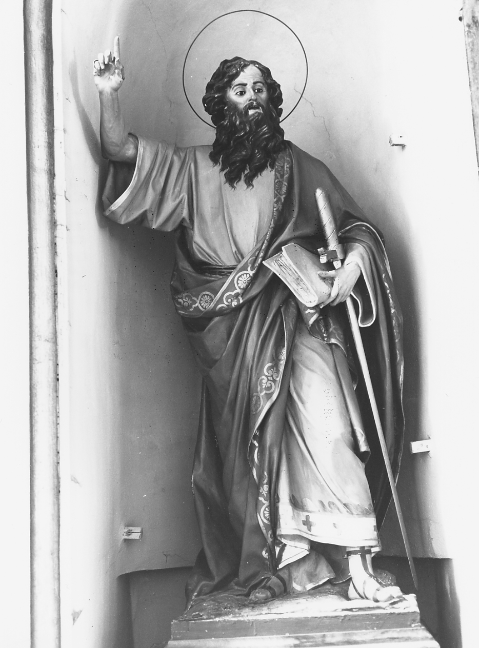 SAN PAOLO APOSTOLO (statua) - ambito abruzzese (prima metà sec. XX)