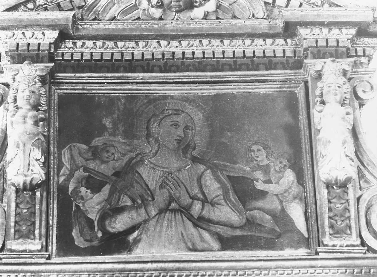 MADONNA ASSUNTA CON ANGELI (dipinto, elemento d'insieme) - ambito abruzzese (seconda metà sec. XVII)