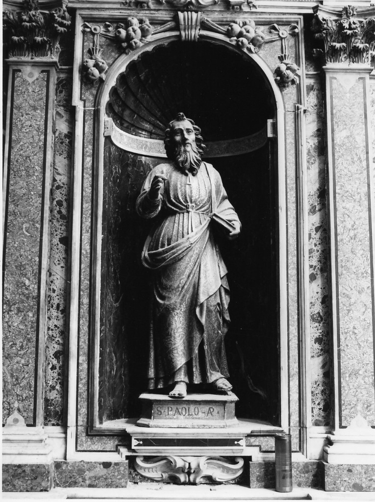 SAN PAOLO (statua) - bottega abruzzese (prima metà sec. XVII)