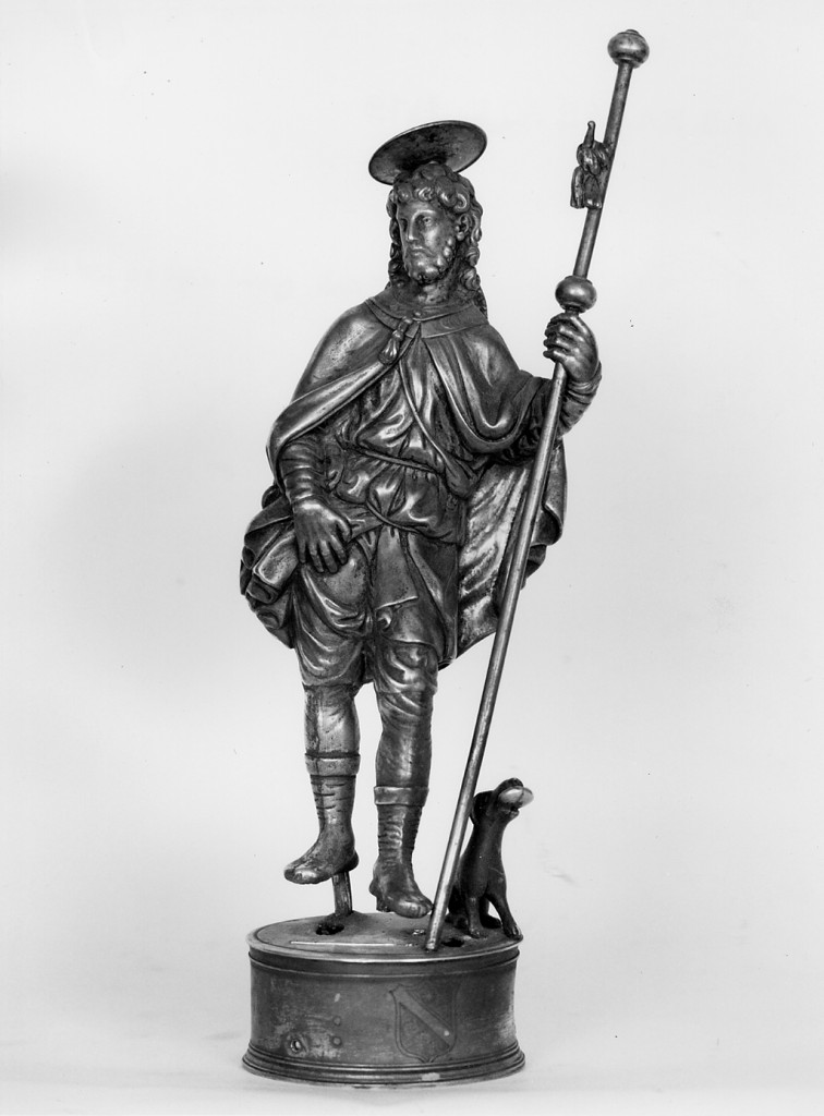 SAN ROCCO (statua) - ambito sulmonese (sec. XVII)