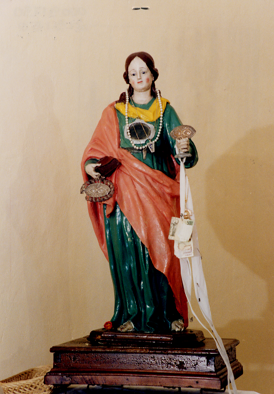 SANTA LUCIA MARTIRE (statua) - ambito abruzzese (fine sec. XVIII)