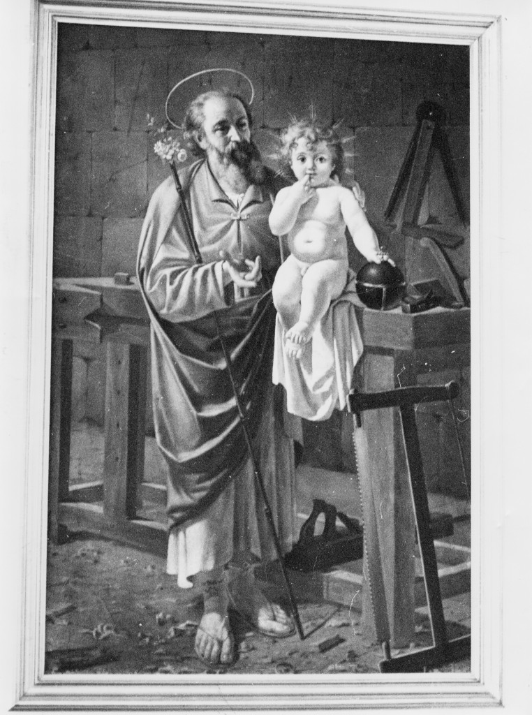 SAN GIUSEPPE CON BAMBINO (dipinto) di Ciancarelli Vincenzo (sec. XIX)