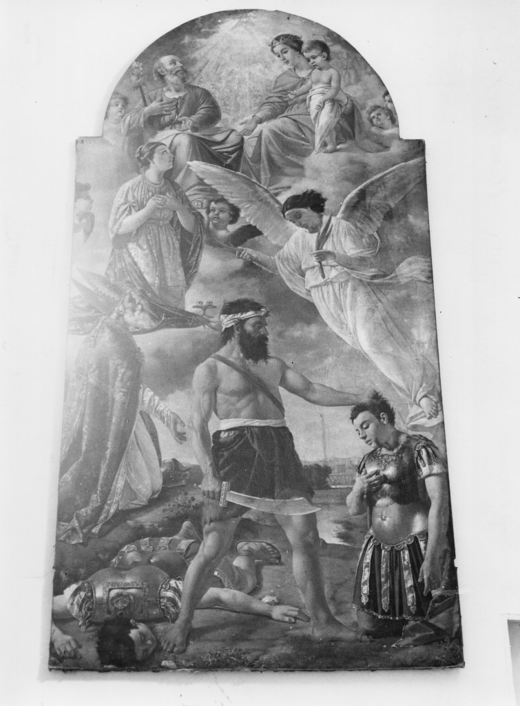 DECAPITAZIONE DI SAN GIOVANNI E SAN PAOLO (dipinto) di Ciancarelli Vincenzo (fine sec. XIX)