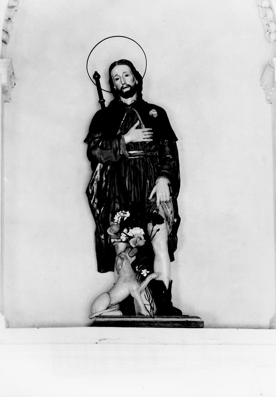 SAN ROCCO (statua, opera isolata) - ambito abruzzese (sec. XIX)