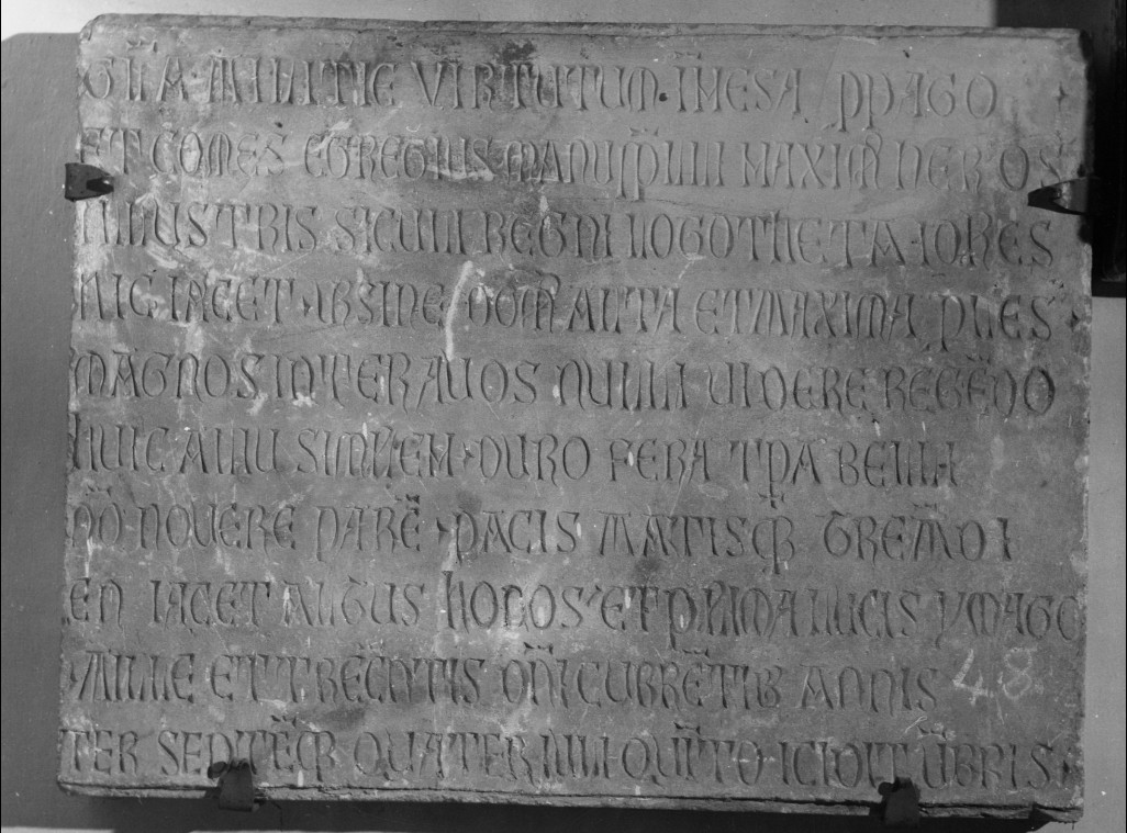 lastra tombale - ambito abruzzese (sec. XIV)