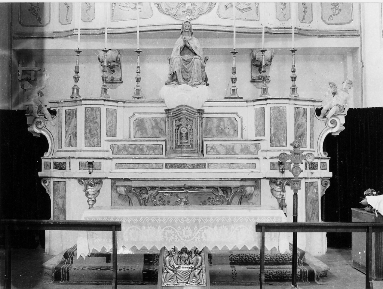 altare maggiore, opera isolata - ambito abruzzese (sec. XVIII)