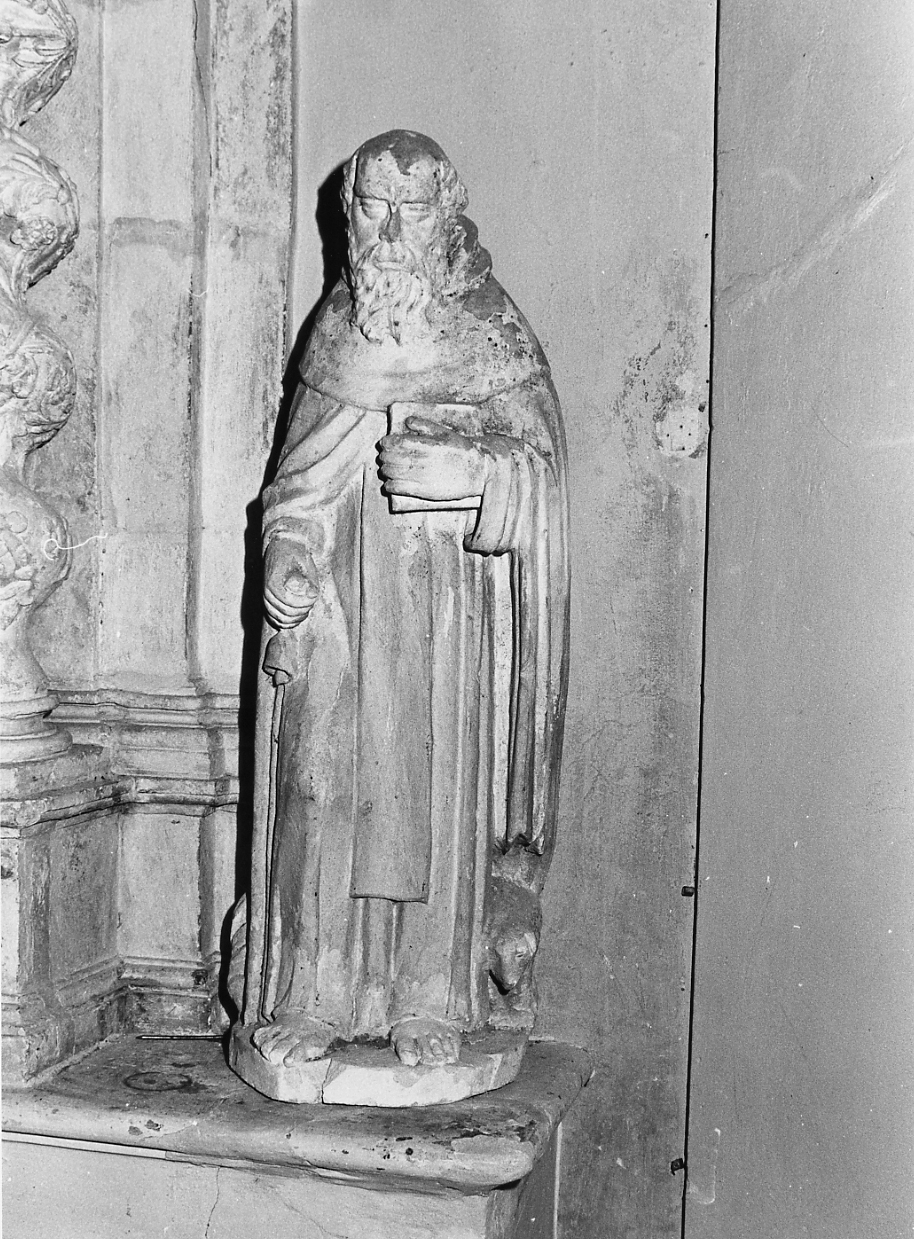 SANT'ANTONIO ABATE (statua) - bottega Italia centrale (sec. XVII)