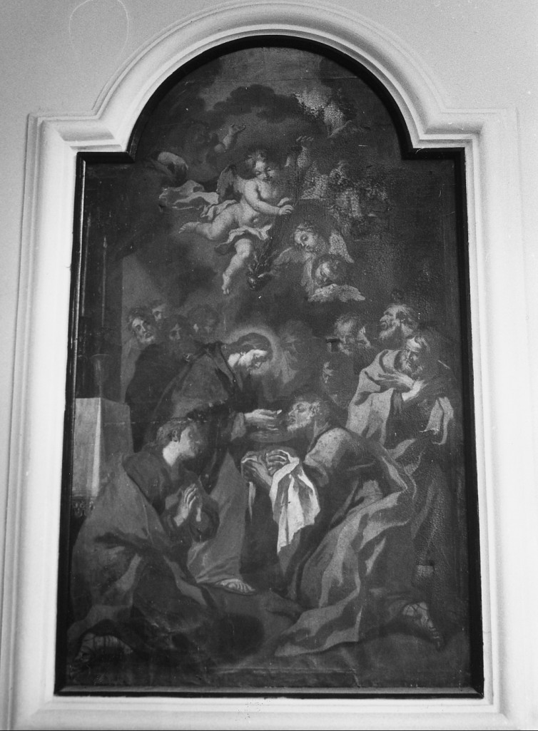 COMUNIONE DI SAN GIROLAMO (dipinto) - ambito napoletano (sec. XVIII)