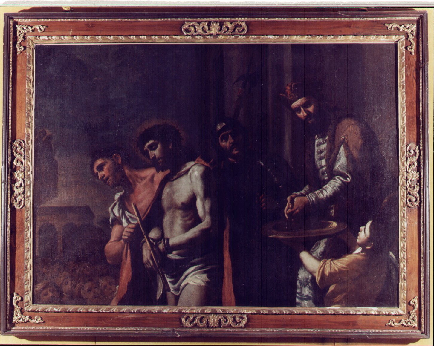 Pilato si lava le mani (dipinto) di Preti Mattia detto Cavalier Calabrese (sec. XVII)