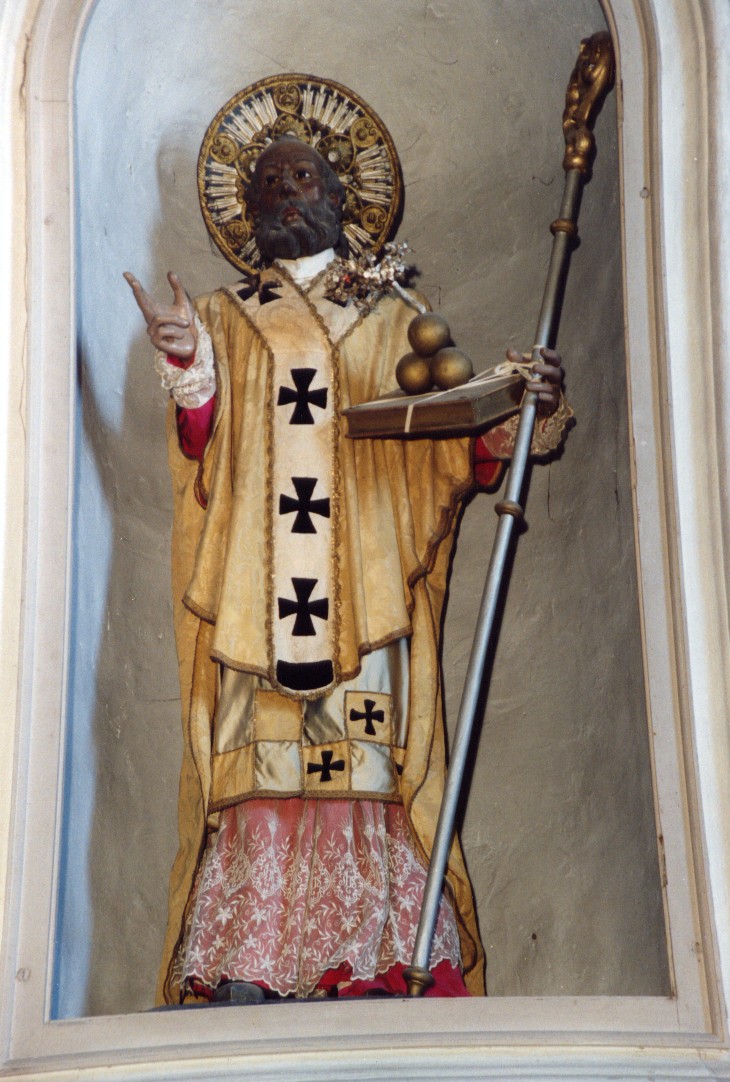 San Nicola di Bari (manichino) - ambito abruzzese (fine/inizio secc. XVIII/ XIX)