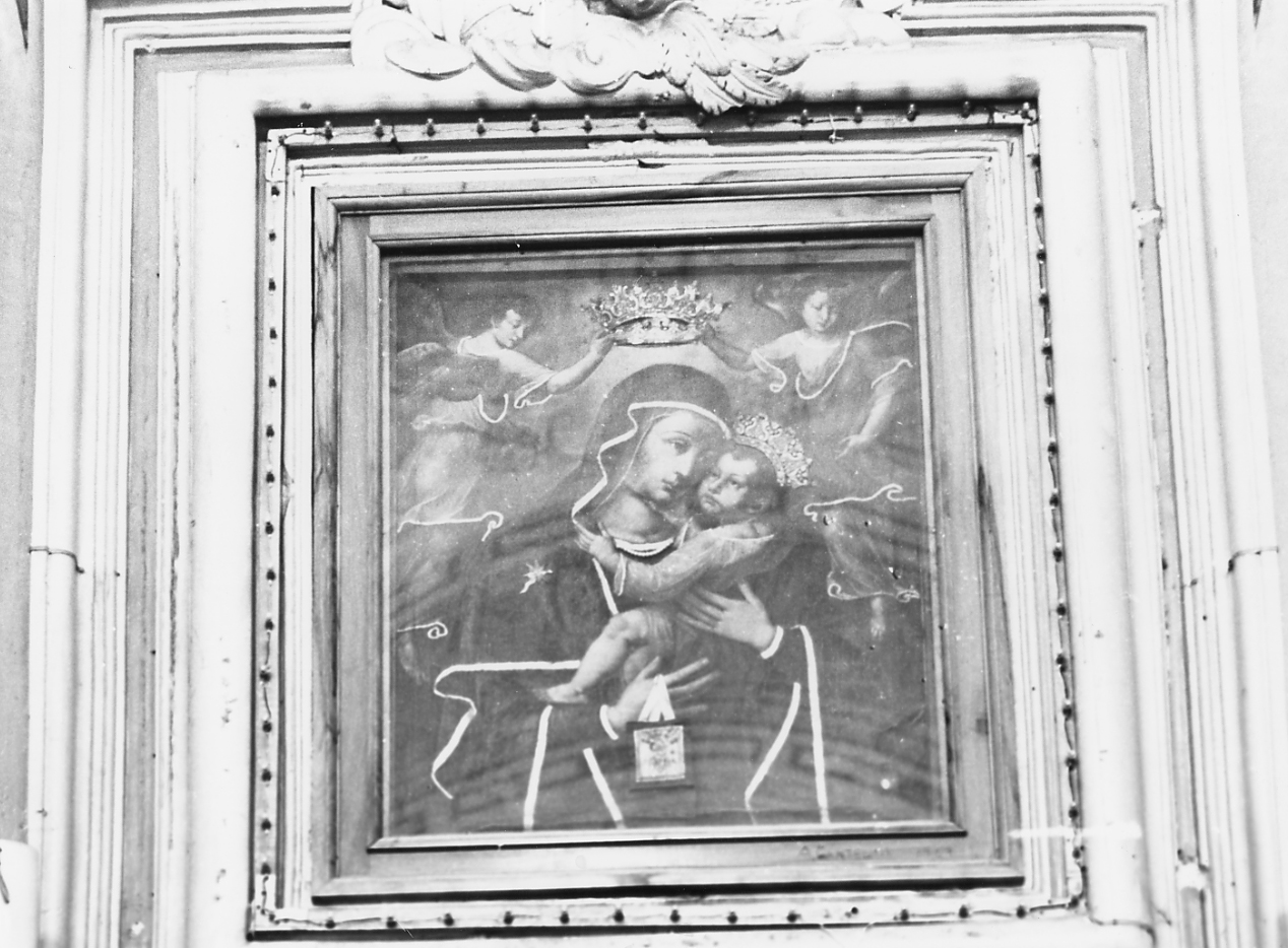 MADONNA DEL CARMELO (dipinto) - ambito Italia centrale (fine/inizio secc. XVI/ XVII)