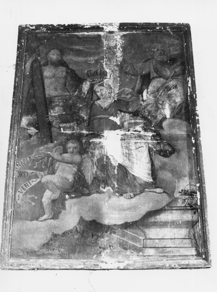 INCORONAZIONE DI MARIA VERGINE (dipinto) - ambito abruzzese (sec. XIX)