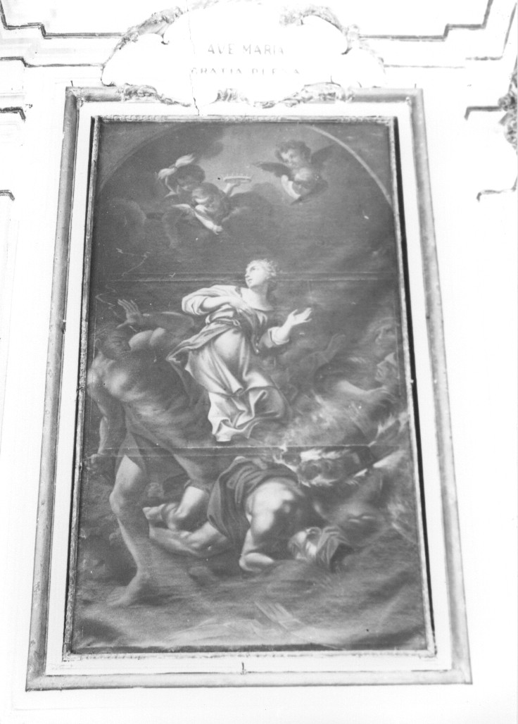Santa Barbara salvata dal fulmine, Santa Barbara (dipinto, opera isolata) - ambito abruzzese (sec. XVIII)
