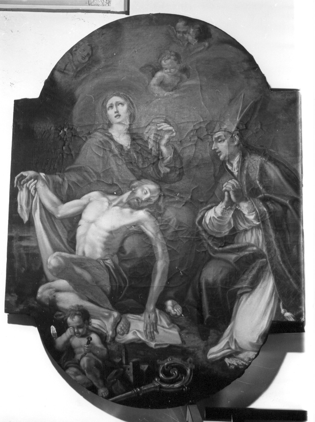 La Pietà e S.Emidio (dipinto) - ambito abruzzese (sec. XVIII)