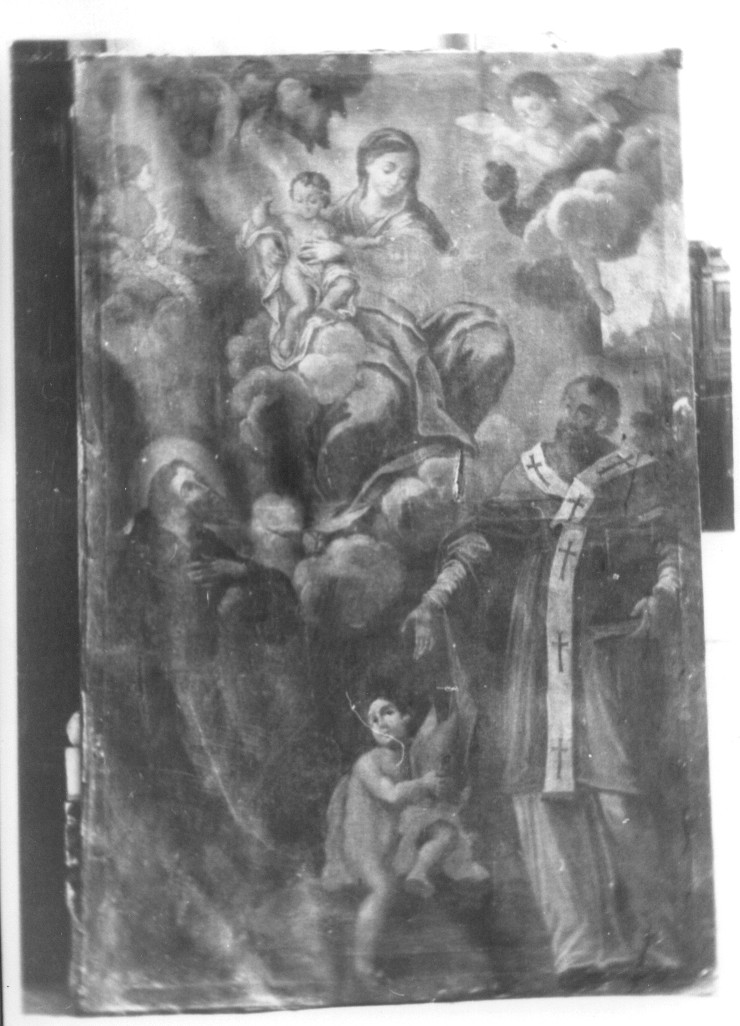 Madonna con il Bambino e santi (dipinto) - ambito Italia centrale (sec. XVIII)