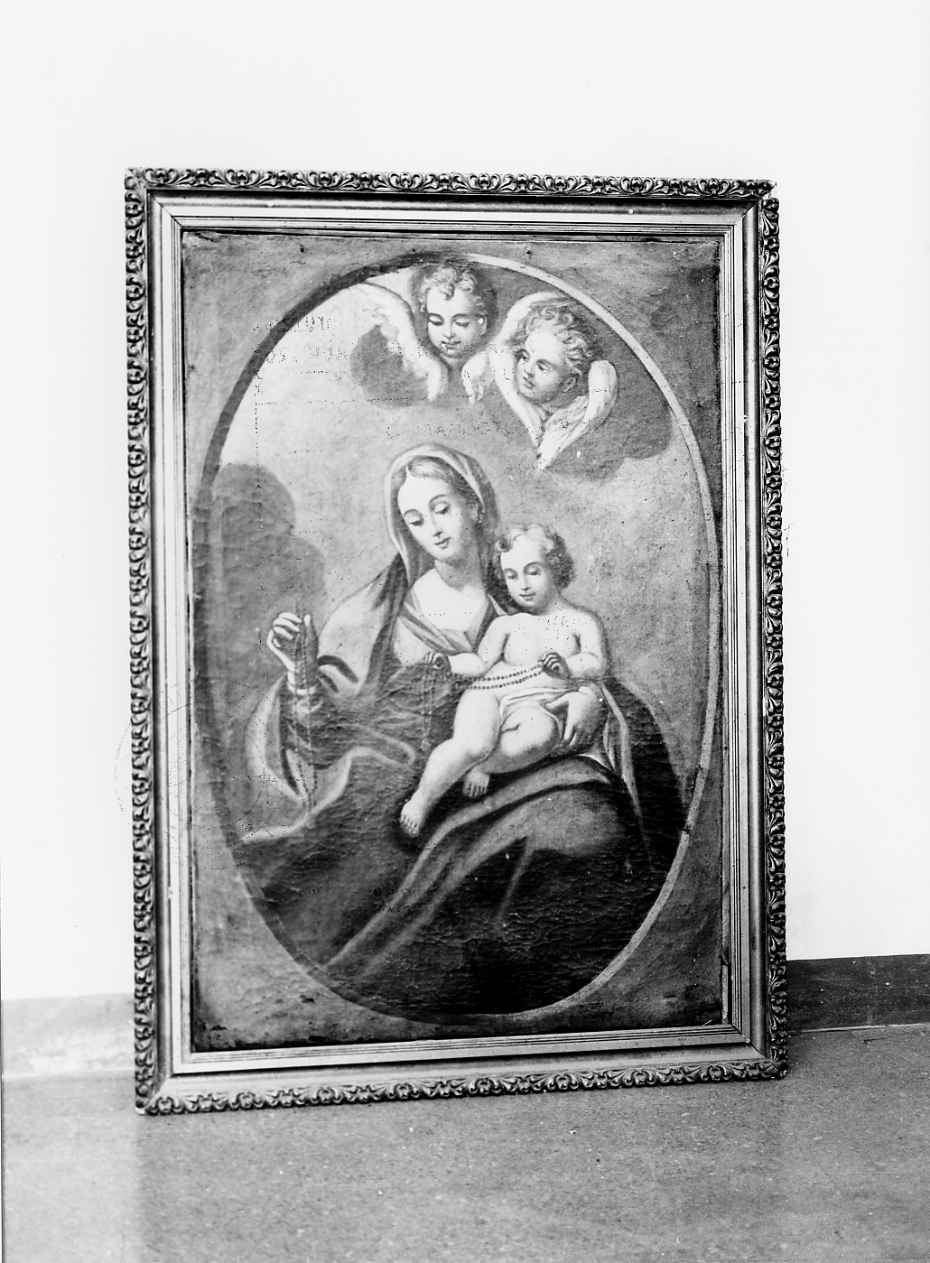 MADONNA DEL ROSARIO (dipinto) - ambito Italia centrale (sec. XVIII)