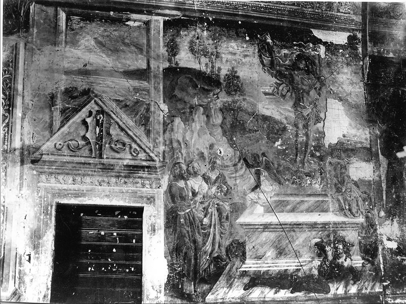 Resurrezione di Cristo (dipinto) di Gatti Saturnino (sec. XV)