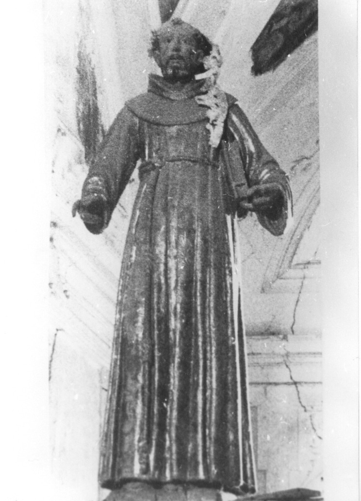 Santo monaco (scultura, opera isolata) - bottega abruzzese (sec. XVII)