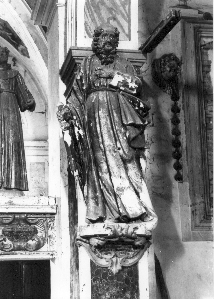 San Paolo Apostolo (scultura, opera isolata) - bottega abruzzese (sec. XVIII)