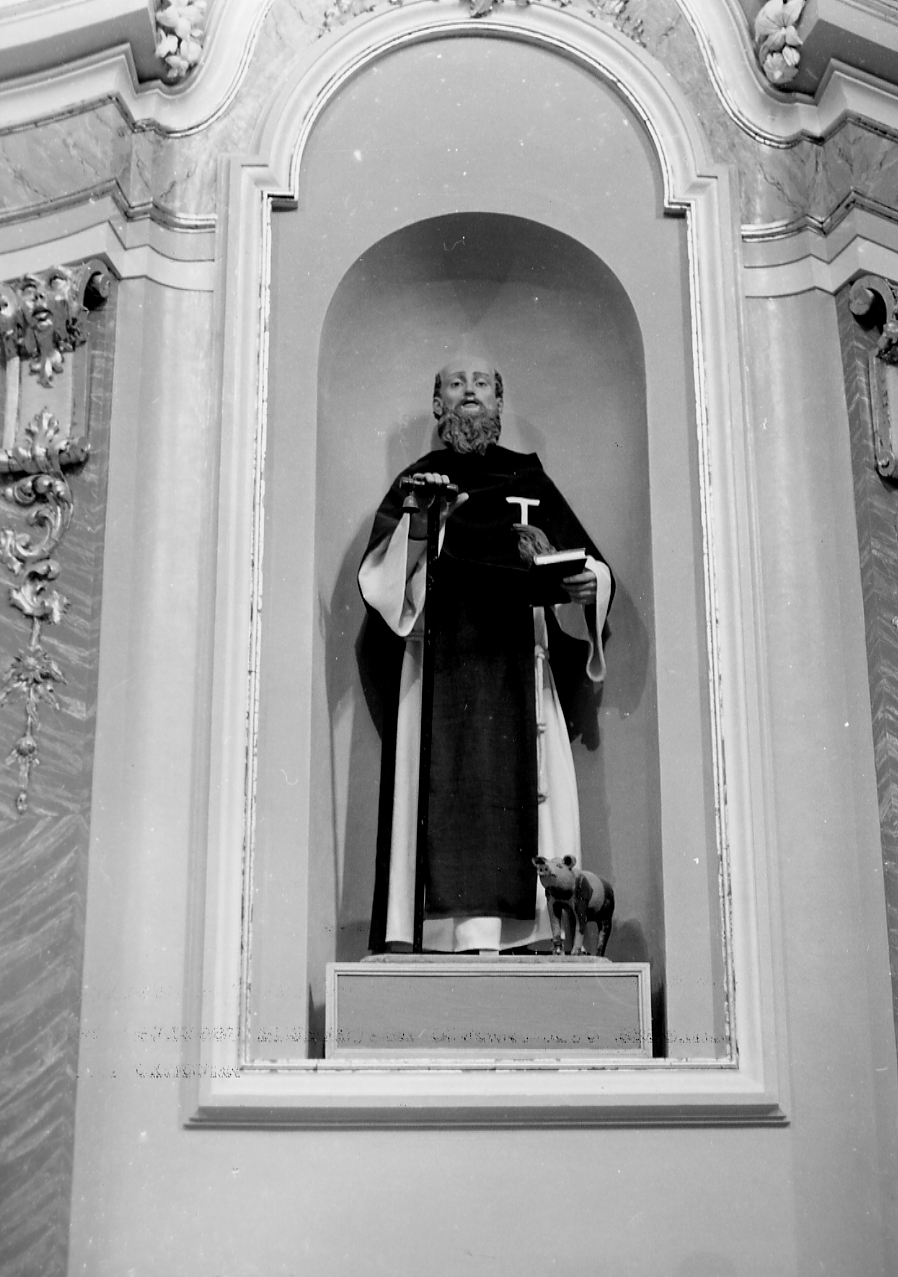 Sant'Antonio Abate (statua, opera isolata) - ambito abruzzese (sec. XIX)