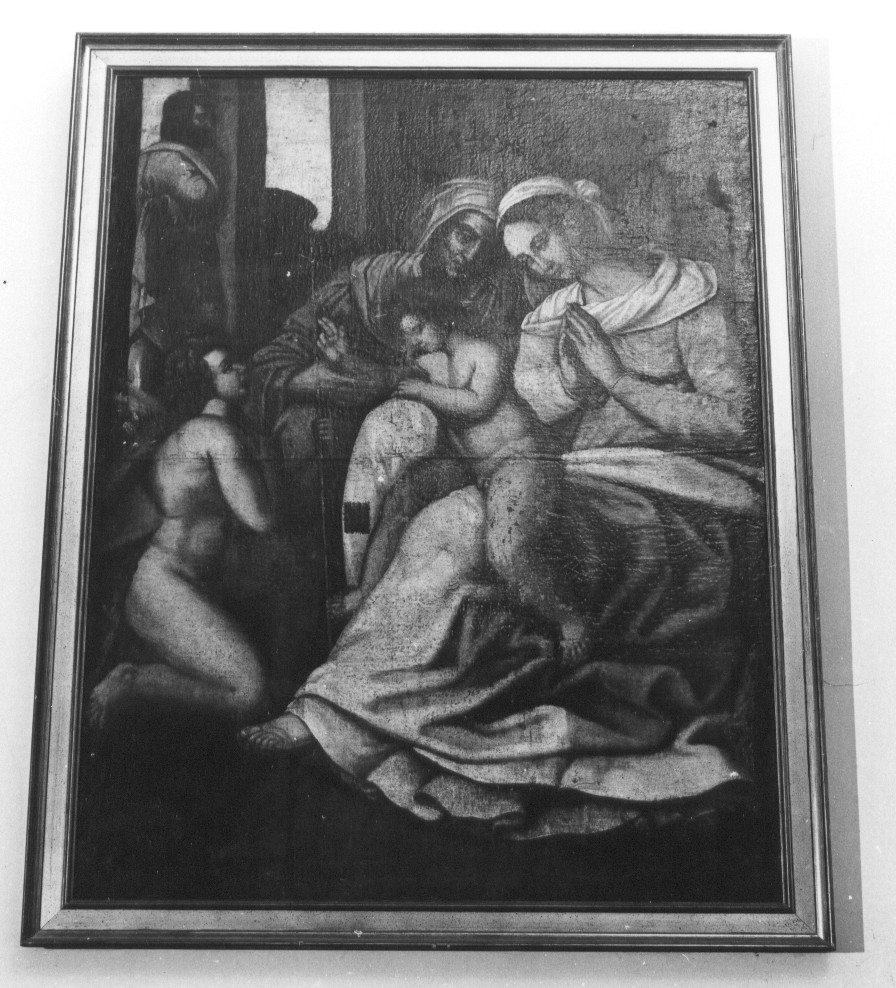 La Vergine con Bambino, Sant'Anna e San Giovannino, Madonna con Bambino e Santi (dipinto, opera isolata) - ambito abruzzese (secc. XVI/ XVII)