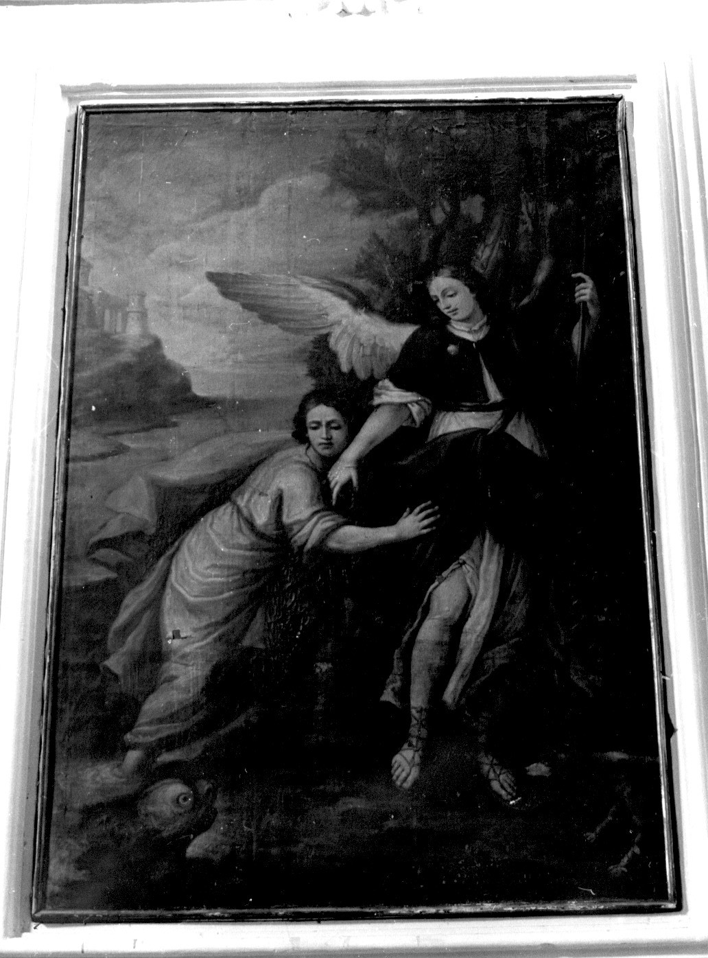 San Raffaele Arcangelo e Tobiolo, San Raffaele Arcangelo (dipinto, opera isolata) - ambito abruzzese (sec. XIX)