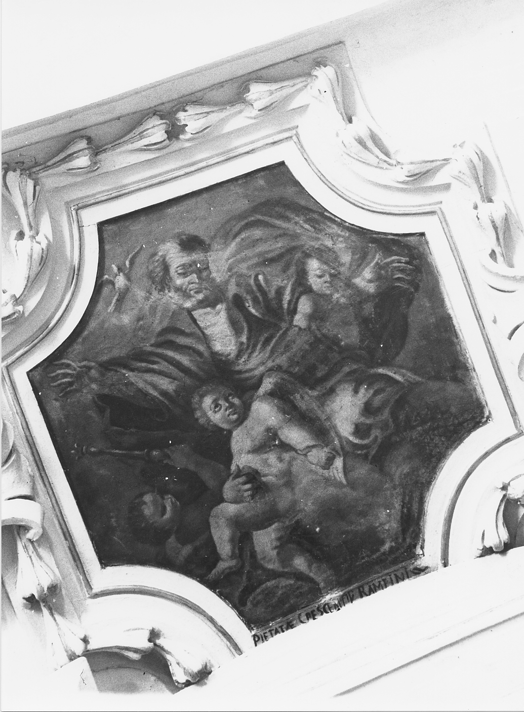 GLORIA DI DIO PADRE (dipinto) - bottega Italia centrale (sec. XIX)
