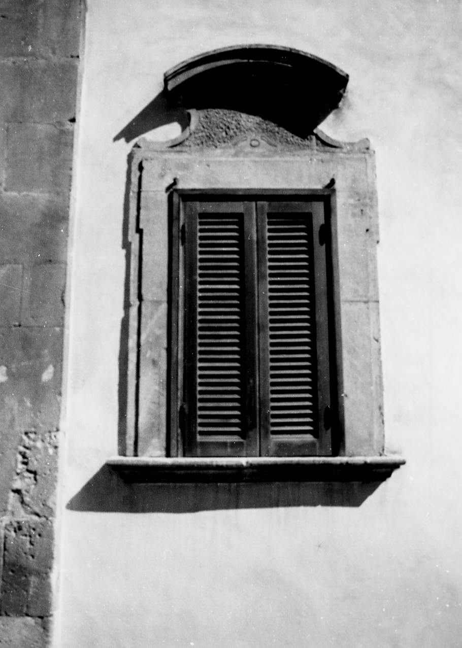 mostra di finestra, serie - bottega Italia centrale (fine sec. XVII)