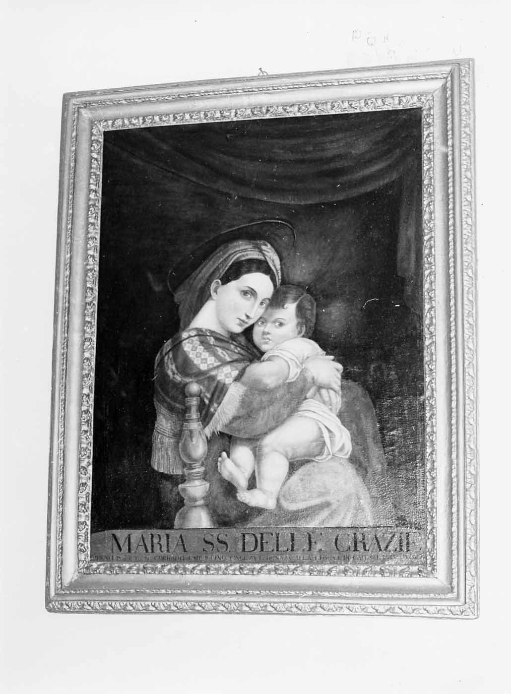 MADONNA CON BAMBINO (dipinto) - bottega Italia centrale (sec. XIX)