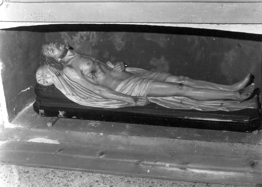 CRISTO MORTO (statua) - bottega Italia centrale (seconda metà sec. XIX)