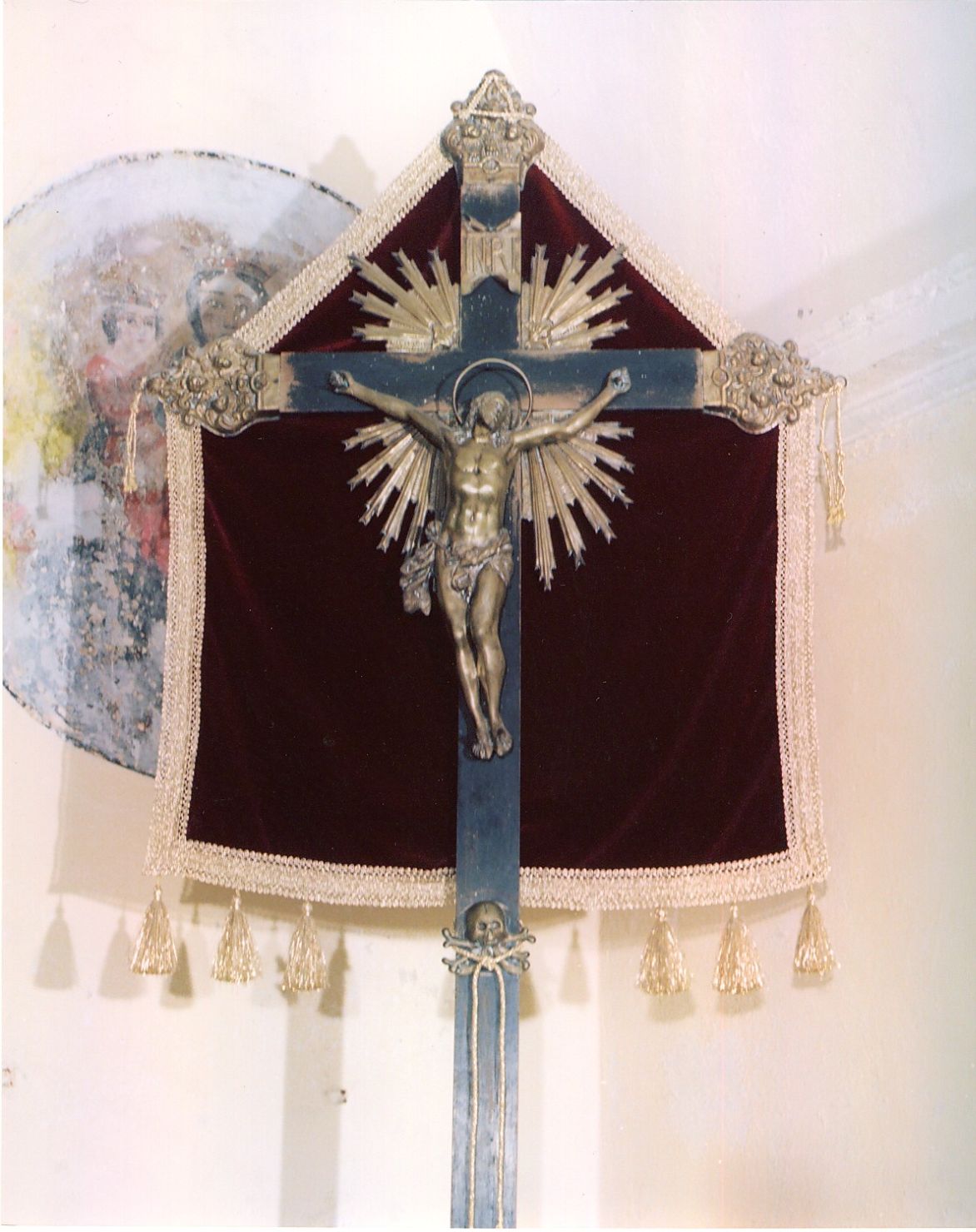 Cristo crocifisso (croce processionale, opera isolata) - manifattura napoletana (seconda metà sec. XVIII)