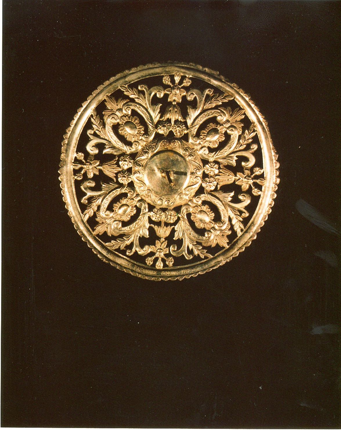 aureola di statua, opera isolata - manifattura napoletana (secc. XIX/ XX)