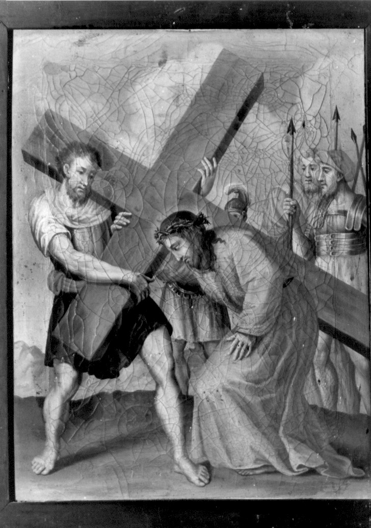 stazioni della via crucis (dipinto, serie) di De Benedictis Francesco Maria (sec. XIX)