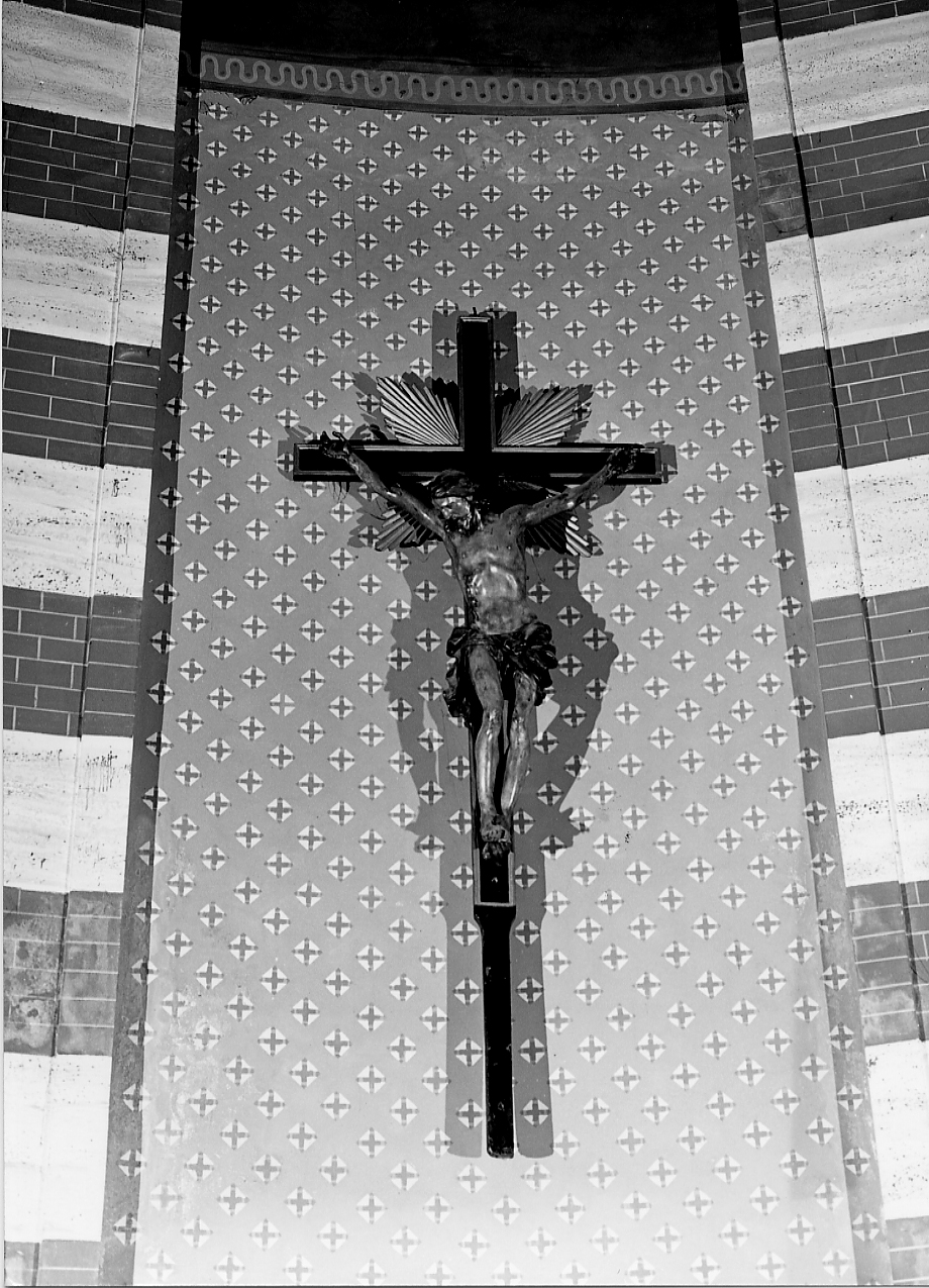 CRISTO CROCIFISSO (scultura) - ambito abruzzese (sec. I, sec. XVIII)