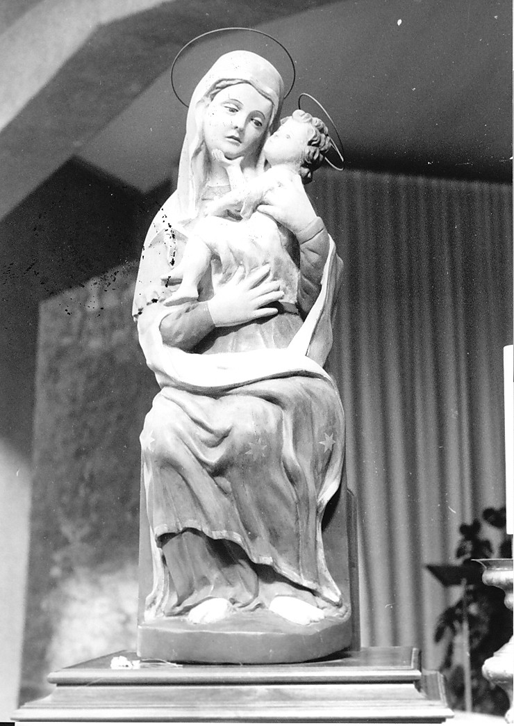 Madonna del Carmelo, Madonna con Bambino (statua) - ambito senese (seconda metà sec. XV)