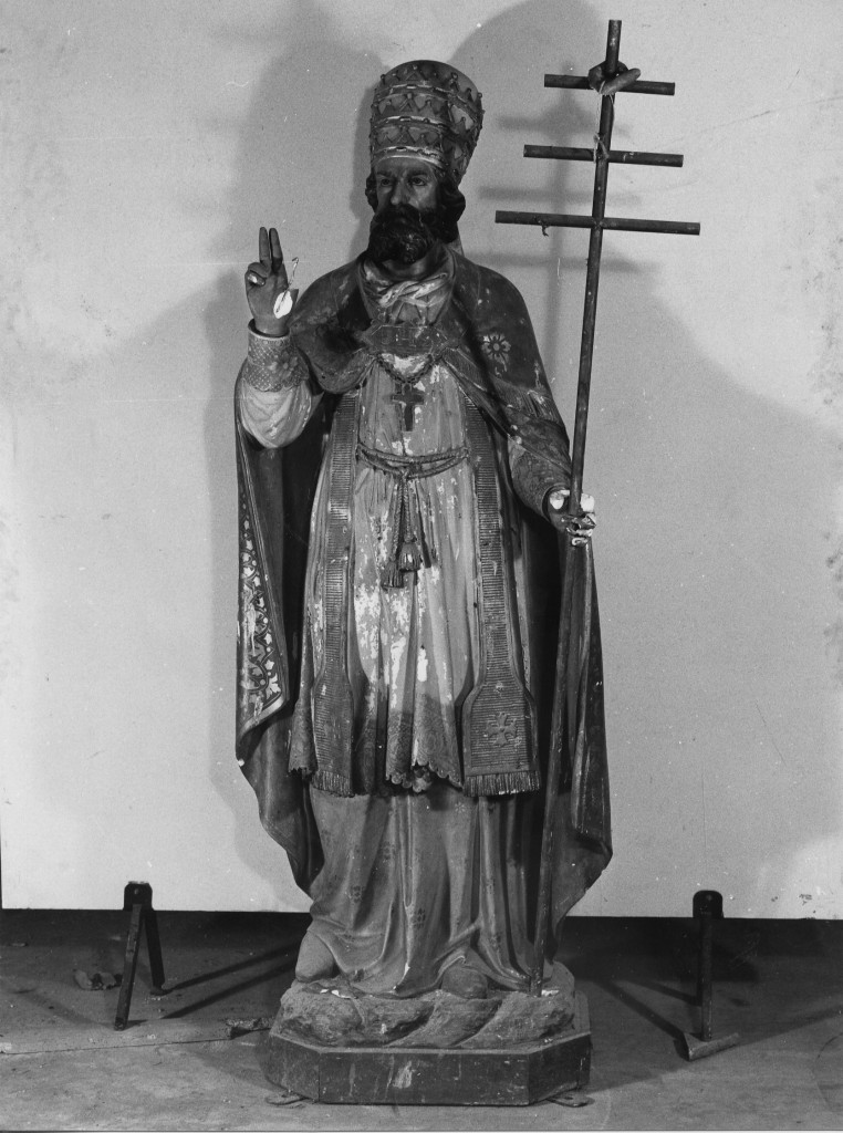 Santo papa (statua) - ambito Italia centrale (sec. XX)