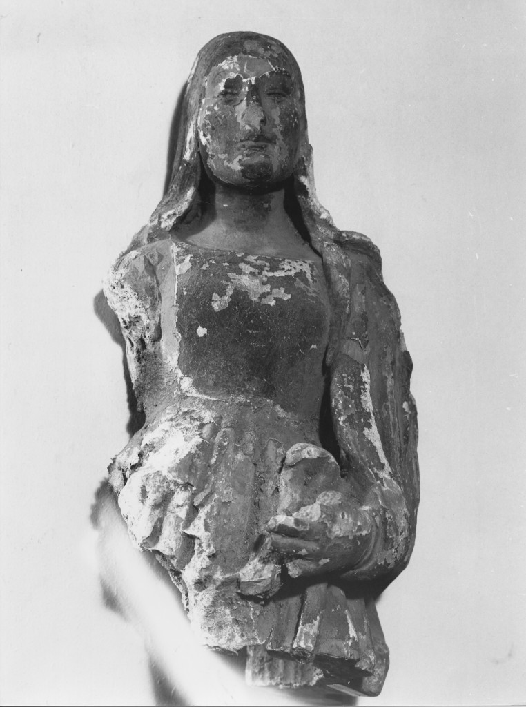 Madonna (scultura, frammento) - ambito Italia centrale (sec. XV)