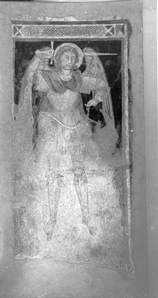 San Michele Arcangelo (dipinto, frammento) - ambito Italia centrale (sec. XV)