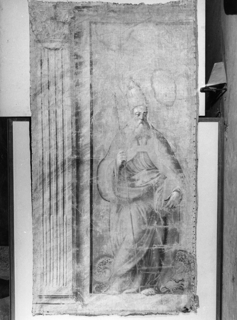 San Leone (dipinto, frammento) - ambito Italia centrale (sec. XVIII)