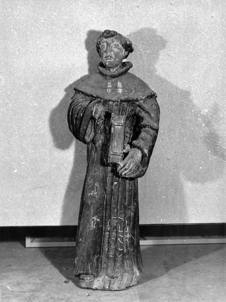 Santo francescano (statua) - ambito Italia centrale (secc. XVII/ XVIII)