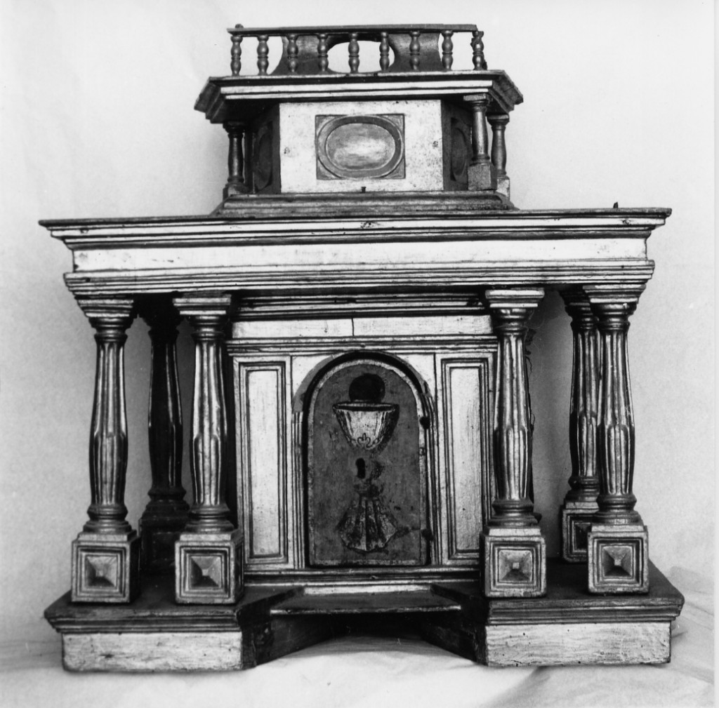 tabernacolo - a tempietto - ambito Italia centrale (fine/inizio secc. XVIII/ XIX)