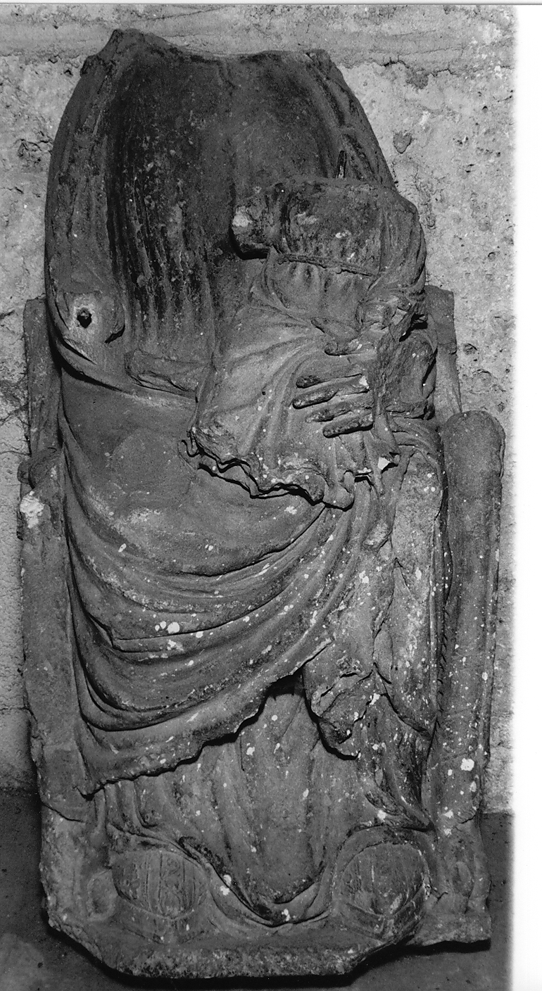 Madonna in trono con Bambino (scultura) - ambito Italia centrale (sec. XIV)