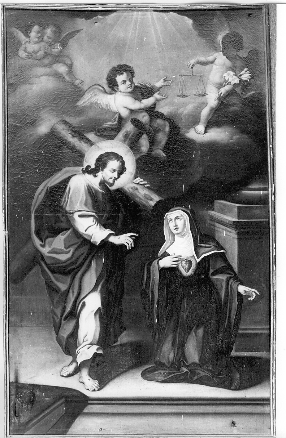 Cristo e la Beata Cristina da Lucoli, Cristo (dipinto) - ambito Italia centrale (seconda metà sec. XVIII)
